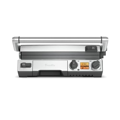 Breville Smart Grill Indoor Electric Grill, Stainless Steel