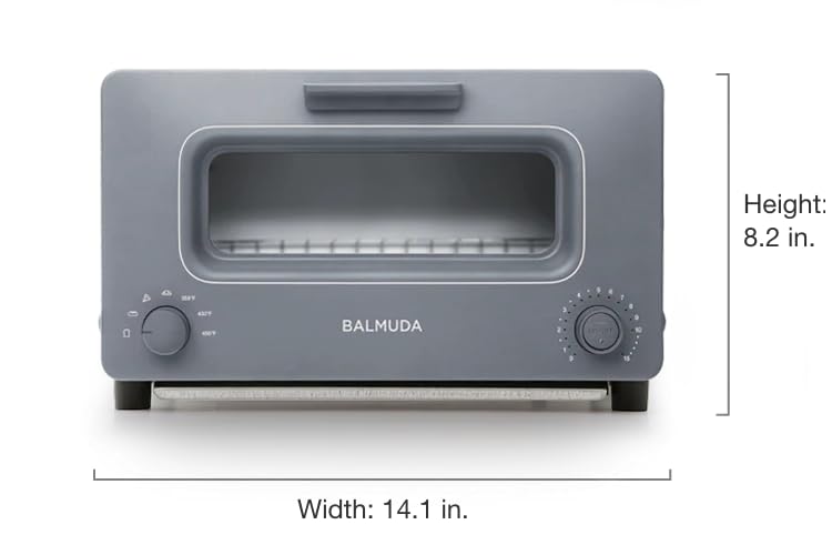 BALMUDA Steam Oven Toaster with Baking Pan Accessory