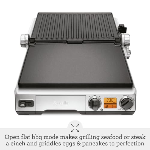 Breville Smart Grill Indoor Electric Grill, Stainless Steel