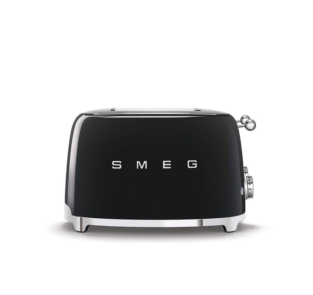Smeg 50s Retro 4-Slot Toaster with Bamboo Tongs Bundle