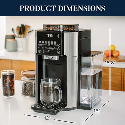 De'Longhi TrueBrew Coffee Maker with Built-In Grinder