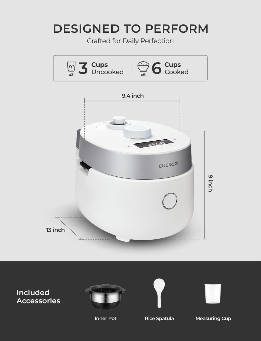 CUCKOO Twin Pressure Induction Heating Rice Cooker & Warmer