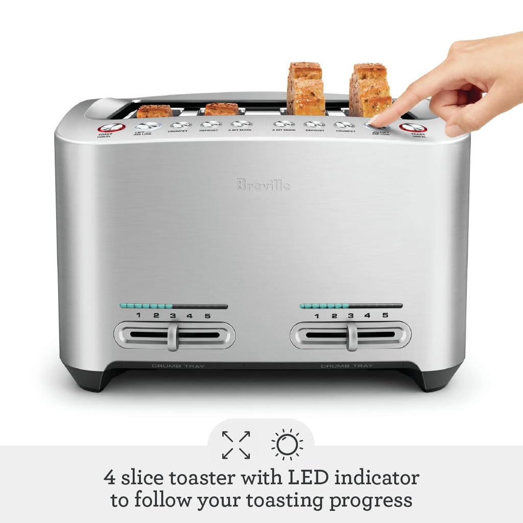 Breville Die-Cast 2-Slice Smart Toaster with Lift & Look