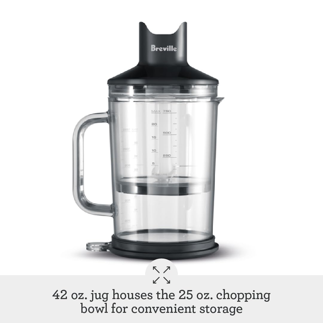 Breville Control Grip Immersion Blender, Stainless Steel