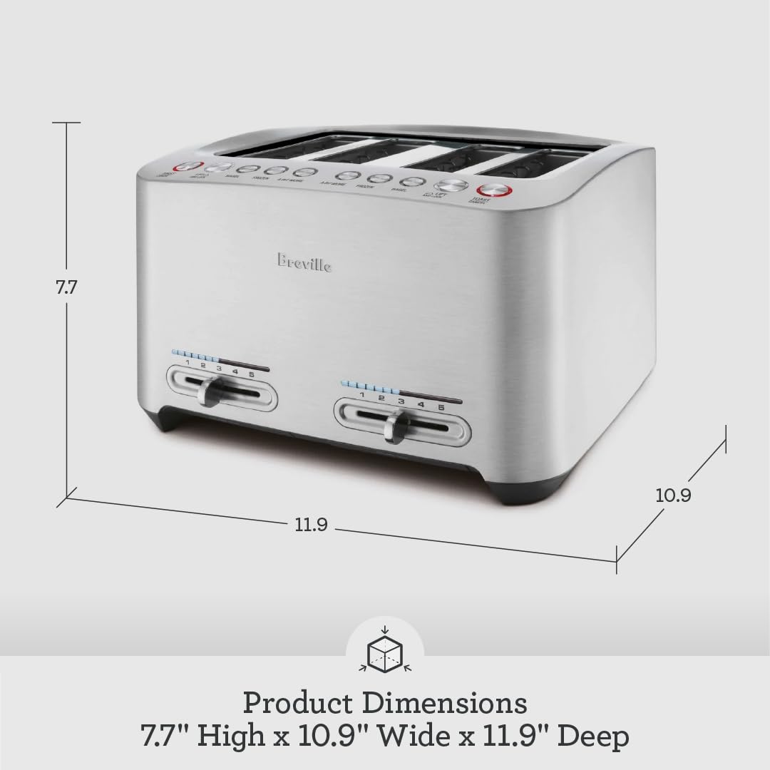 Breville Die-Cast 2-Slice Smart Toaster with Lift & Look