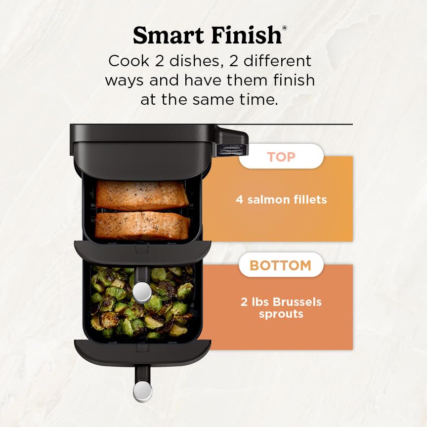 Ninja DoubleStack Dual-Basket Air Fryer with Stacked Design