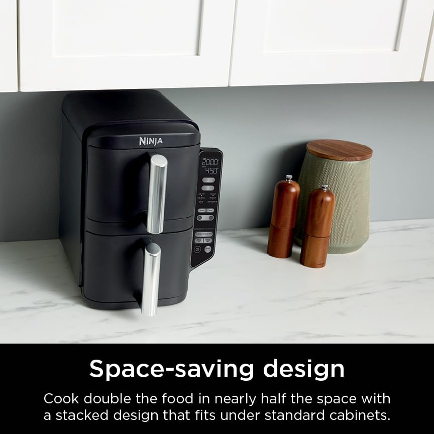 Ninja DoubleStack Dual-Basket Air Fryer with Stacked Design