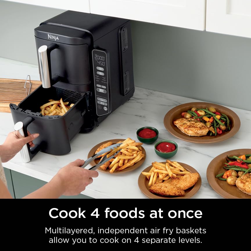 Ninja DoubleStack Dual-Basket Air Fryer with Stacked Design