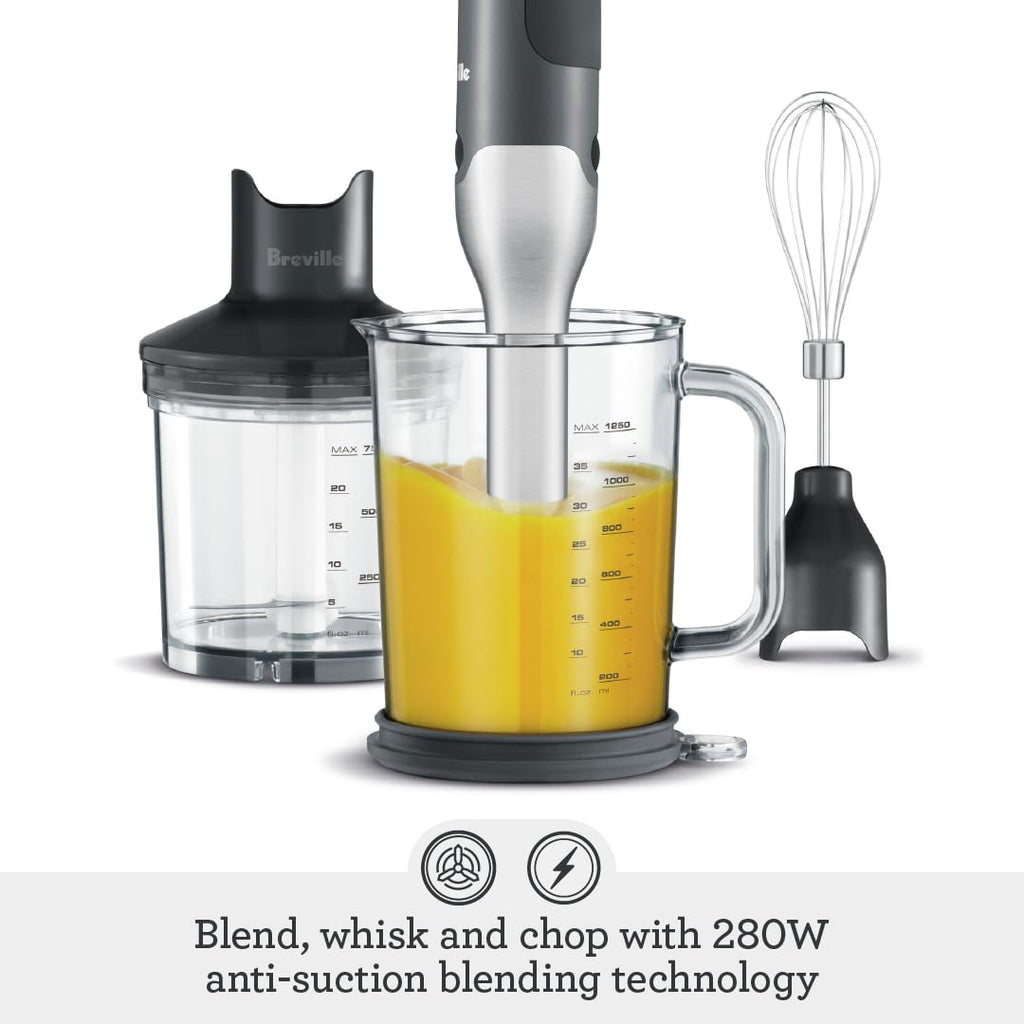 Breville Control Grip Immersion Blender, Stainless Steel