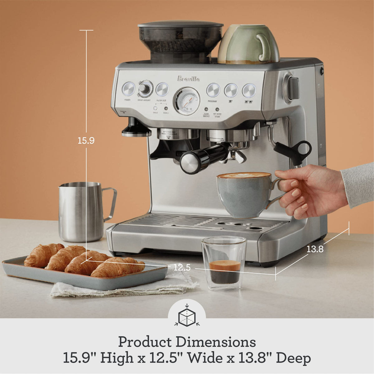 Breville Barista Express Espresso Machine with Built-In Grinder