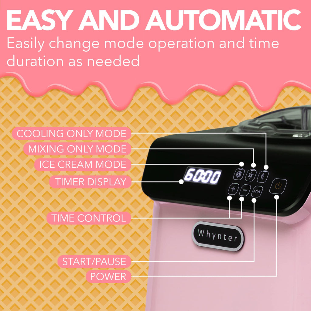 Whynter Upright Ice Cream Maker with Built-In Compressor