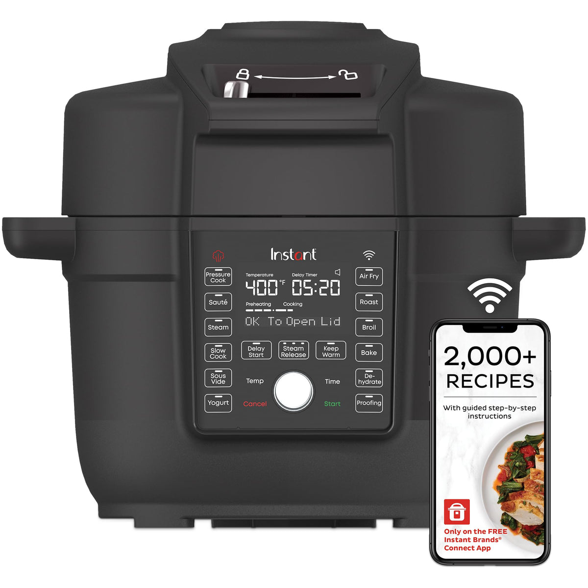 Instant Pot Duo Crisp WiFi 13-in-1 Air Fryer & Pressure Cooker