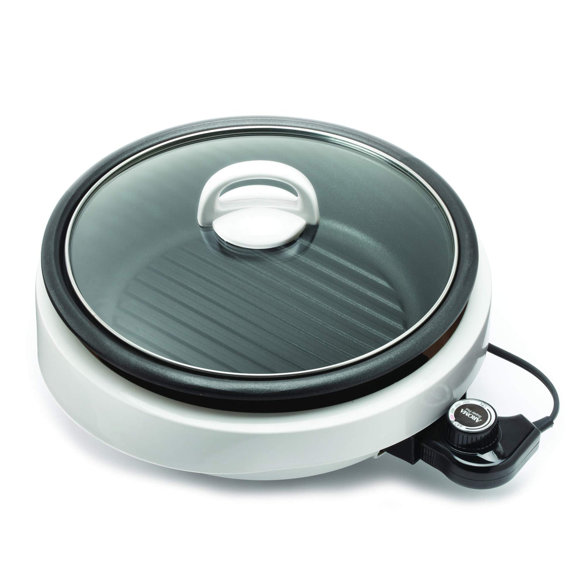 Aroma 3-Quart 3-in-1 Super Pot with Grill Plate