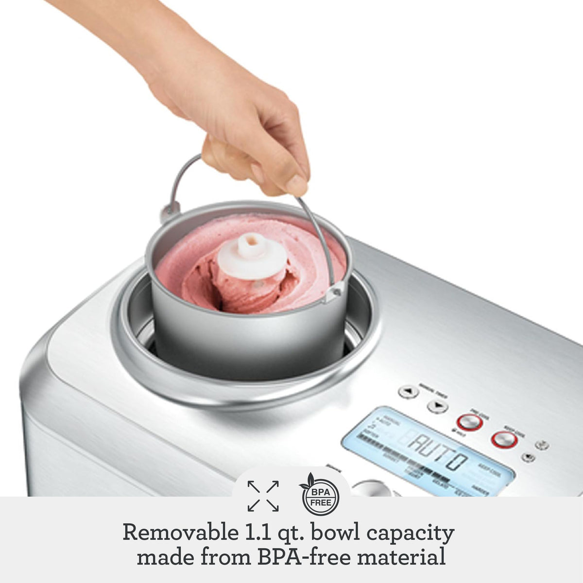 Breville Smart Scoop Ice Cream Maker with Built-In Compressor
