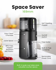 HUROM H400 Easy Clean Cold Press Juicer with Cutting Bowl