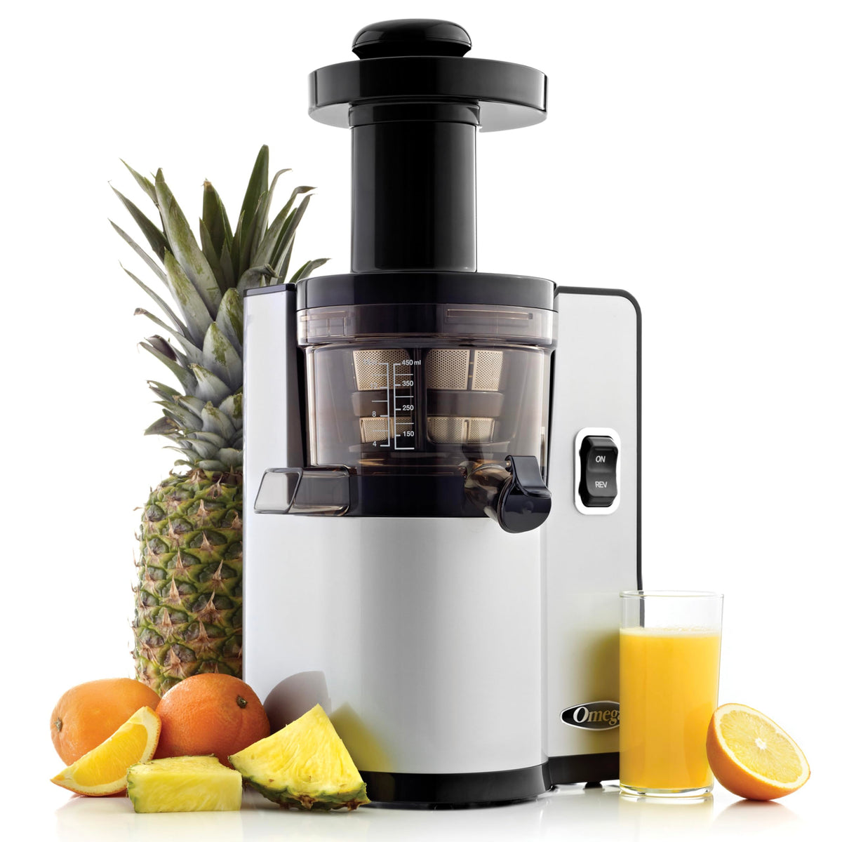 Omega Vertical Slow Masticating Juicer with Quiet Motor