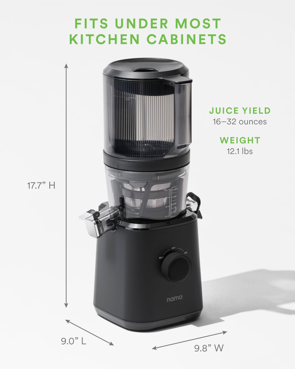 Nama J2 Cold Press Juicer with Self-Feeding Hopper