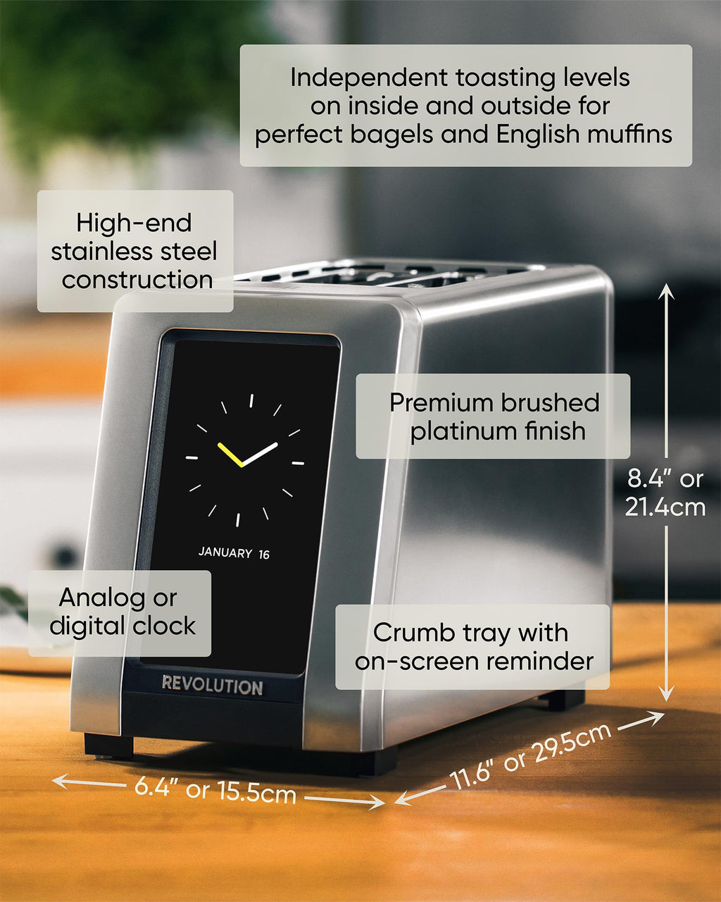 Revolution R270 Touchscreen Toaster with InstaGLO Technology