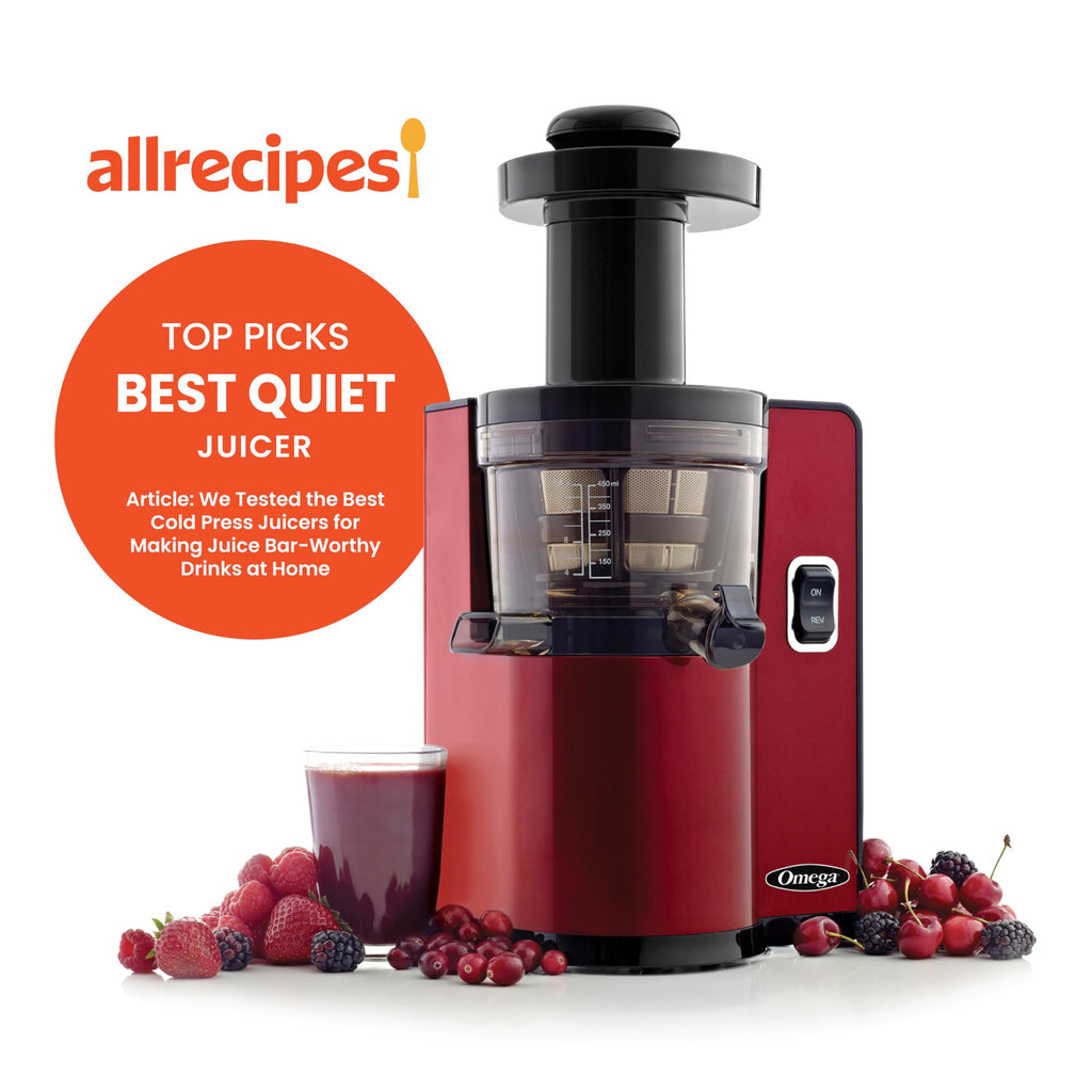 Omega Vertical Slow Masticating Juicer with Quiet Motor