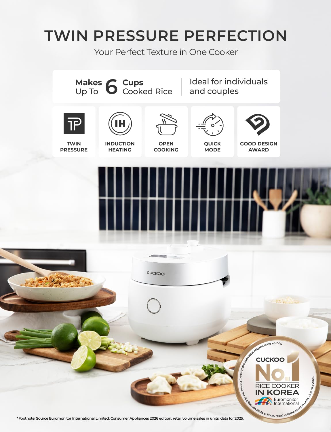 CUCKOO Twin Pressure Induction Heating Rice Cooker & Warmer
