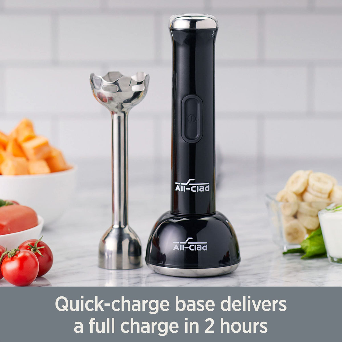All-Clad Cordless Rechargeable Stainless Steel Immersion Blender