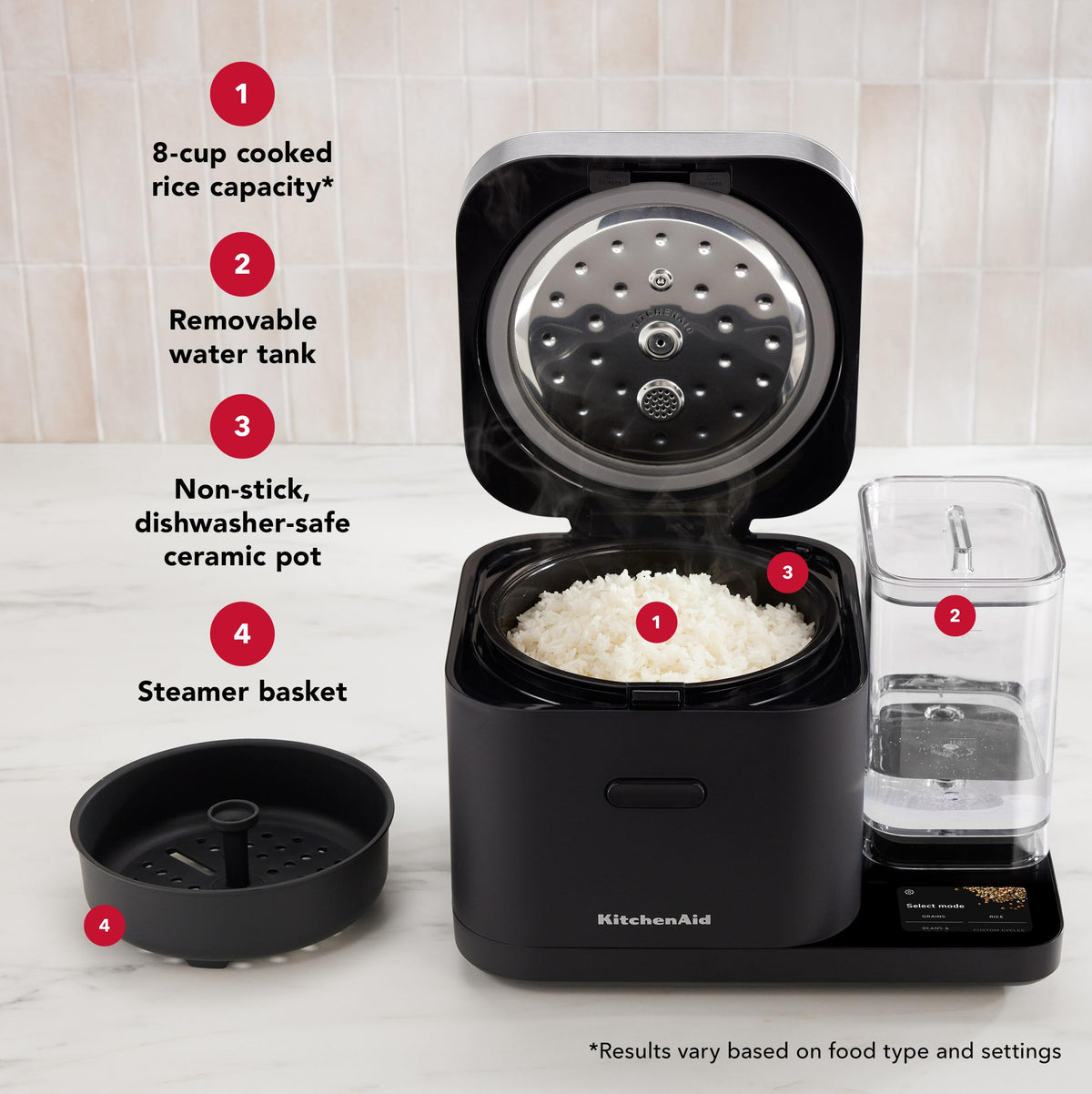 Grain & Rice Cooker for Everyday Meal Preparation