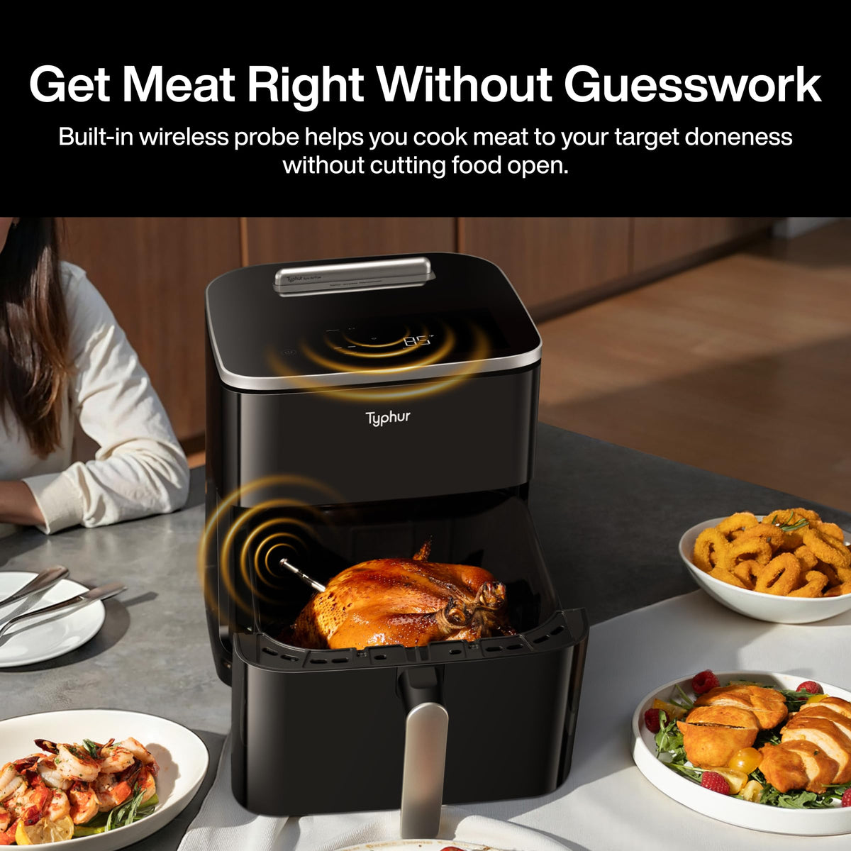 Typhur Dome 2 AI Smart Air Fryer with Self-Cleaning System