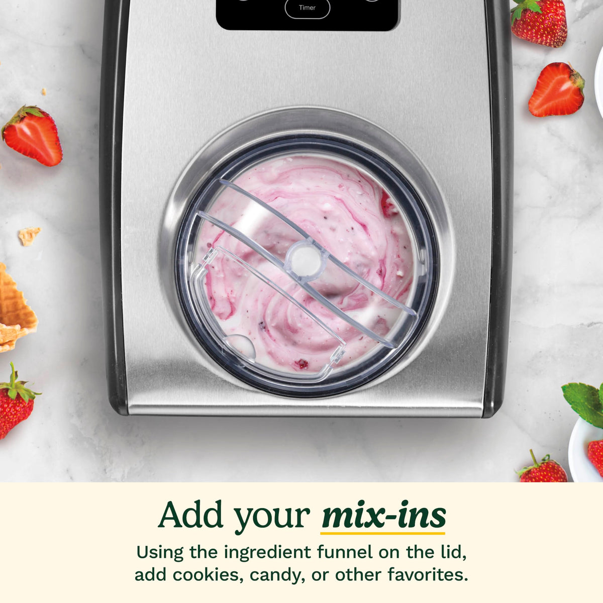Cuisinart Automatic Ice Cream Maker with No Pre-Freezing