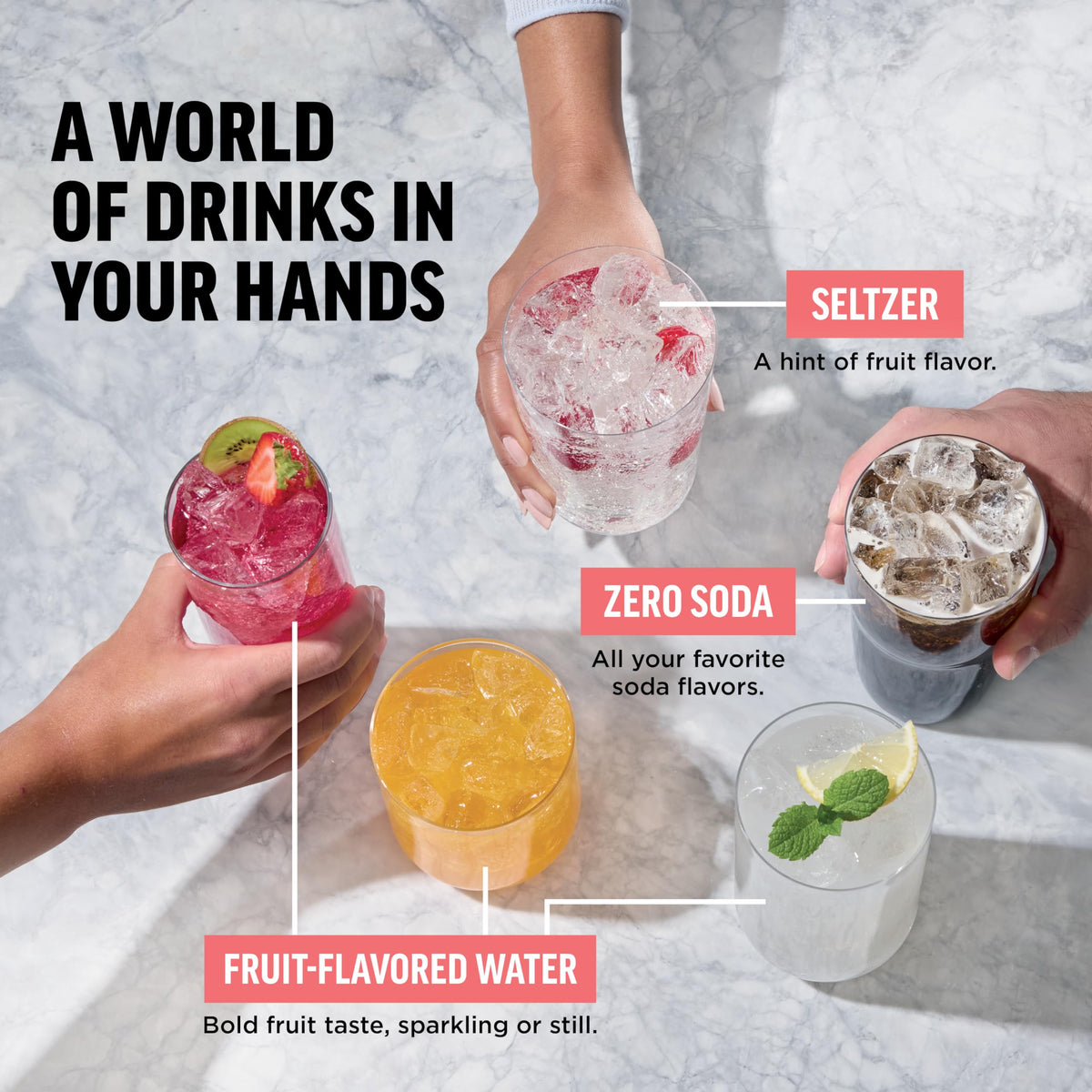 Ninja Thirsti Drink System Soda Maker for Sparkling Drinks