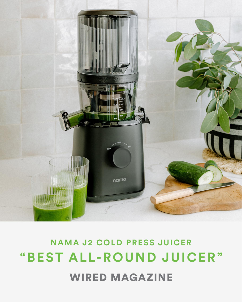 Nama J2 Cold Press Juicer with Self-Feeding Hopper