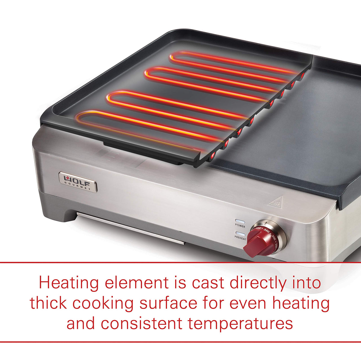Wolf Gourmet Precision Electric Griddle with Temperature Control