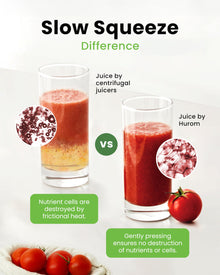 HUROM H400 Easy Clean Cold Press Juicer with Cutting Bowl