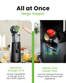 HUROM H400 Easy Clean Cold Press Juicer with Cutting Bowl