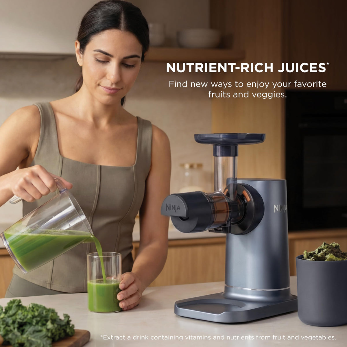Ninja NeverClog Cold Press Juicer with Adjustable Pulp Control