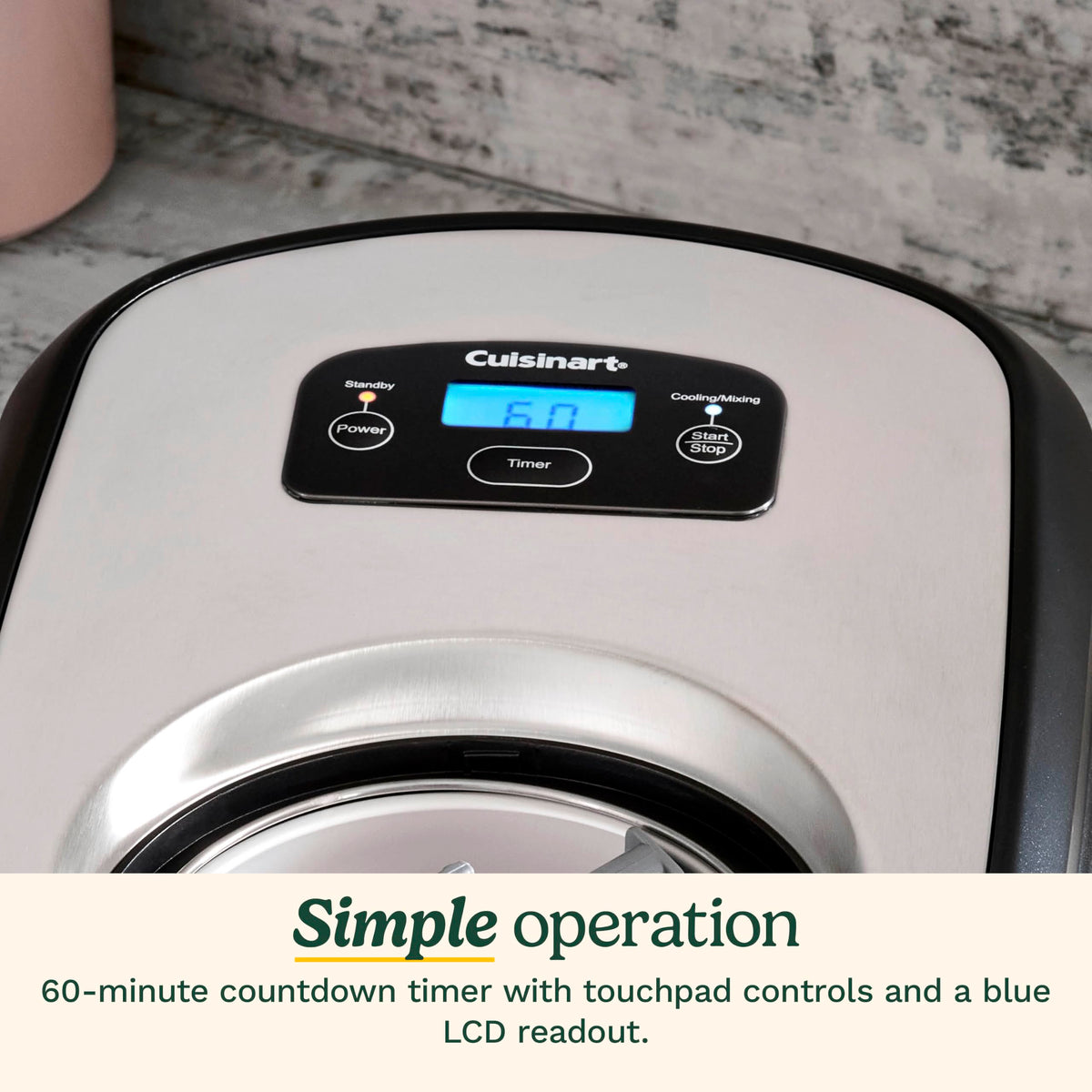 Cuisinart Automatic Ice Cream Maker with No Pre-Freezing