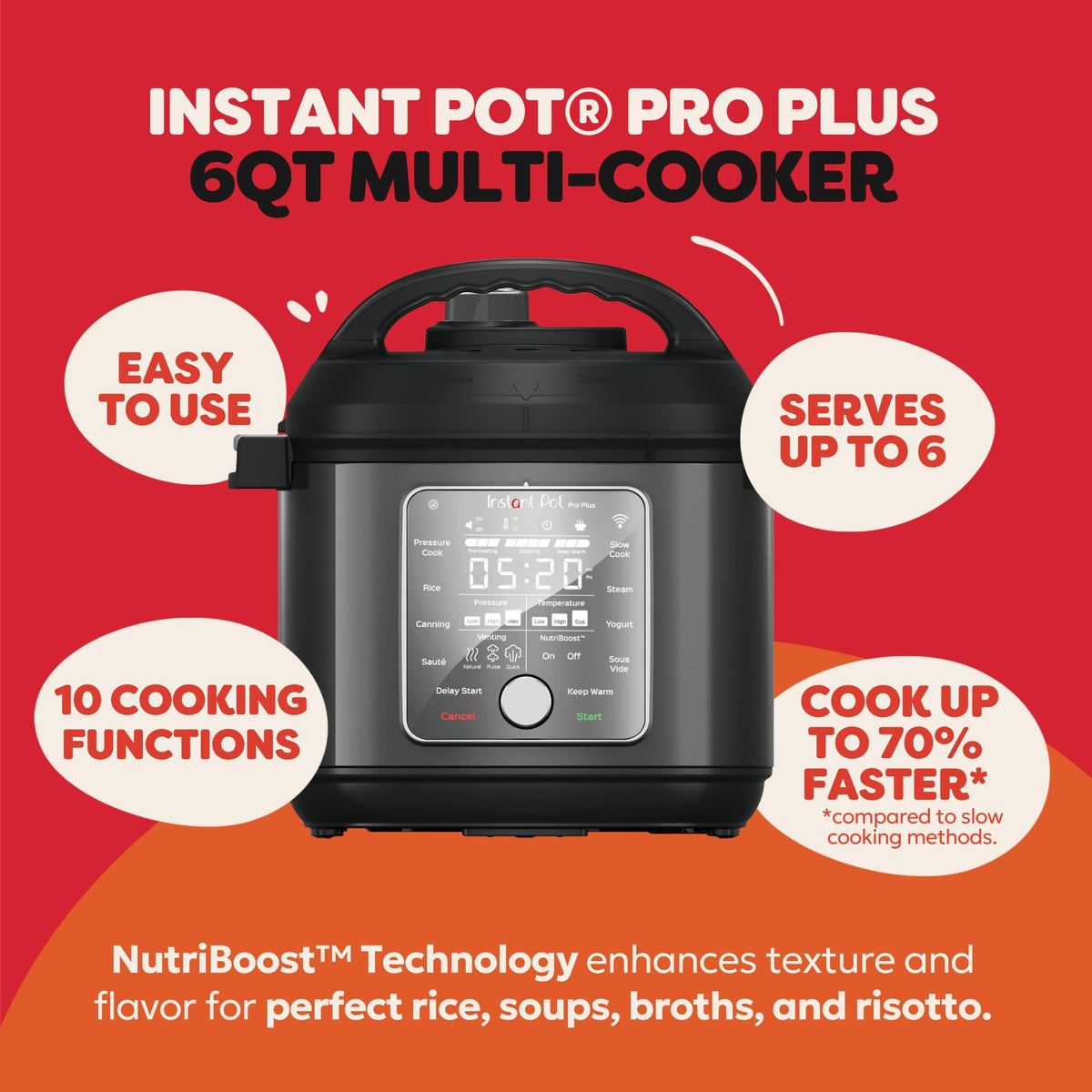 Instant Pot Pro Plus Wi-Fi 10-in-1 Smart Pressure Cooker
