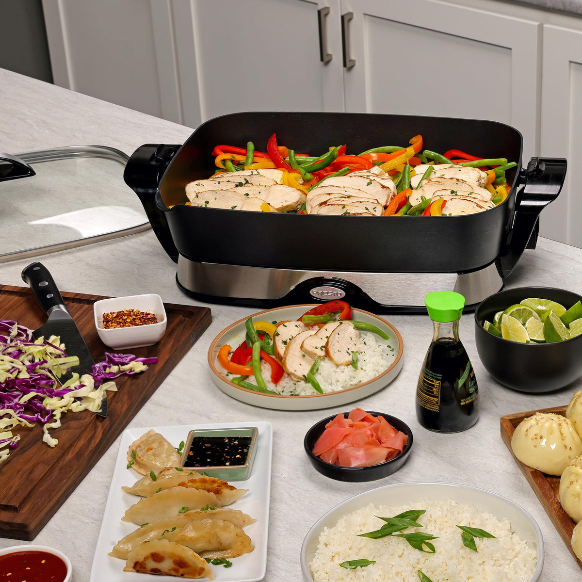 Presto 16-Inch Foldaway Electric Skillet, Black