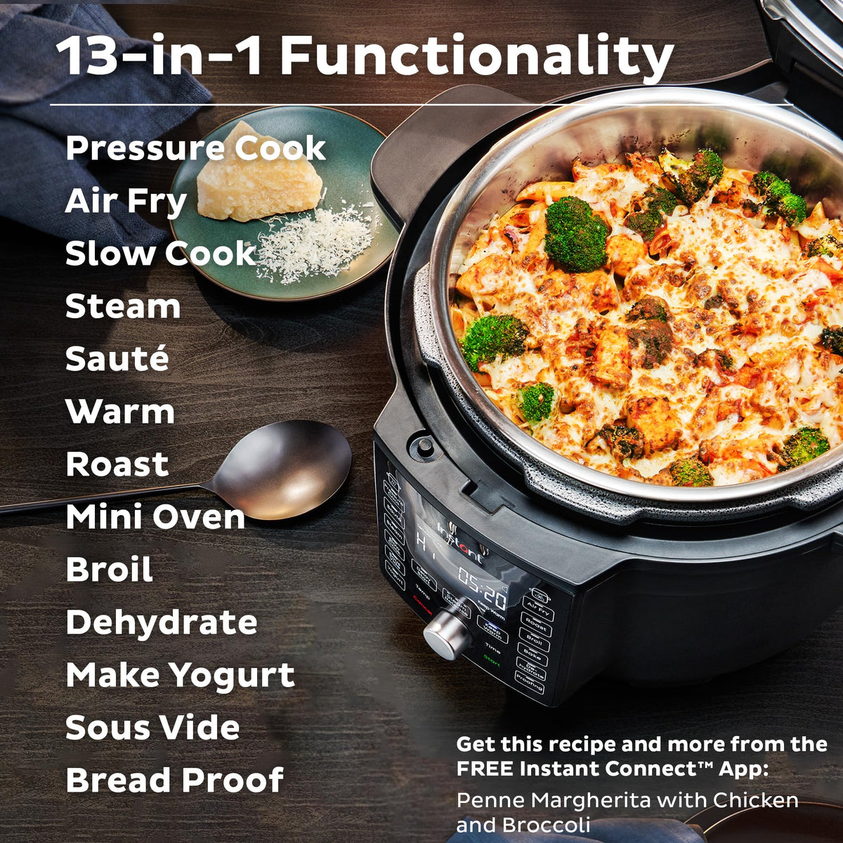 Instant Pot Duo Crisp WiFi 13-in-1 Air Fryer & Pressure Cooker