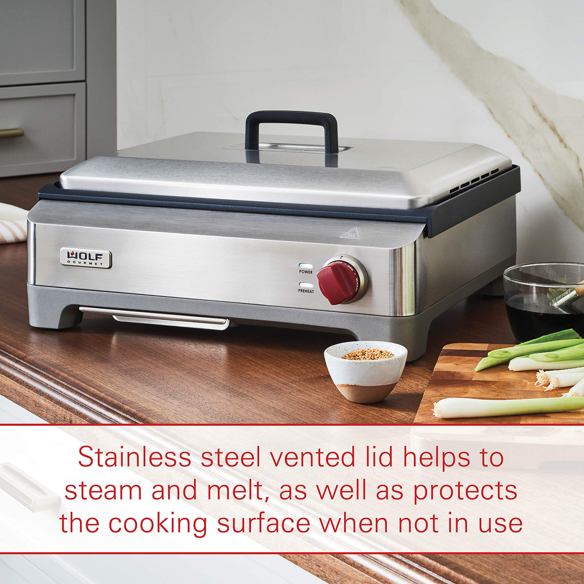 Wolf Gourmet Precision Electric Griddle with Temperature Control