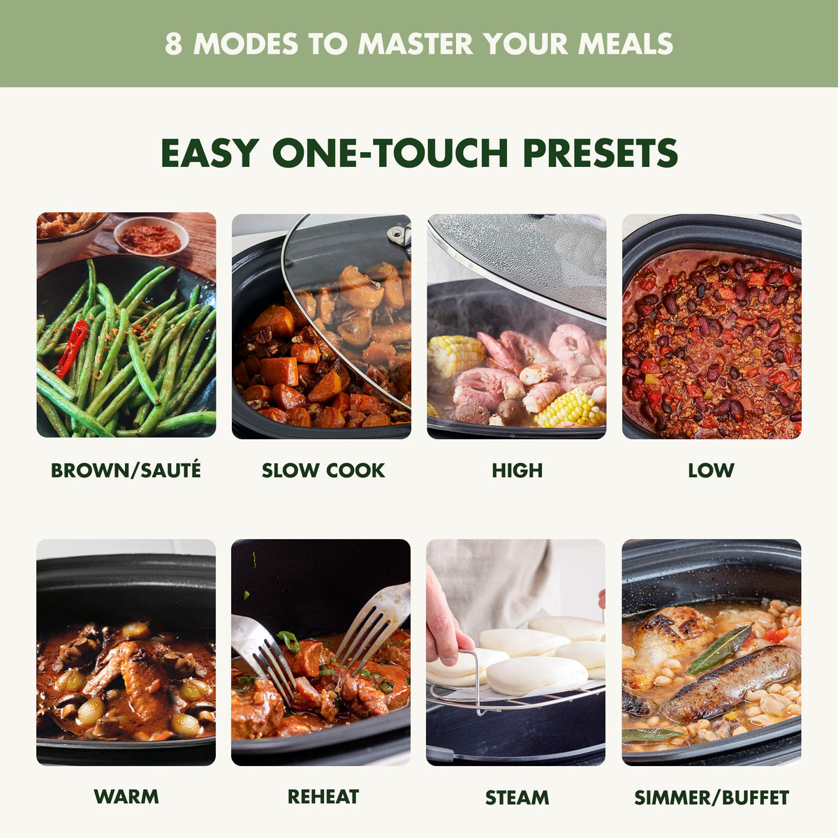 GreenPan Elite 8-in-1 6QT Programmable Slow Cooker